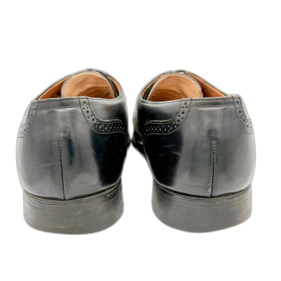 Johnston & Murphy Optima Oxford Black Leather Wingtip Brogue Men’s 11.5 B